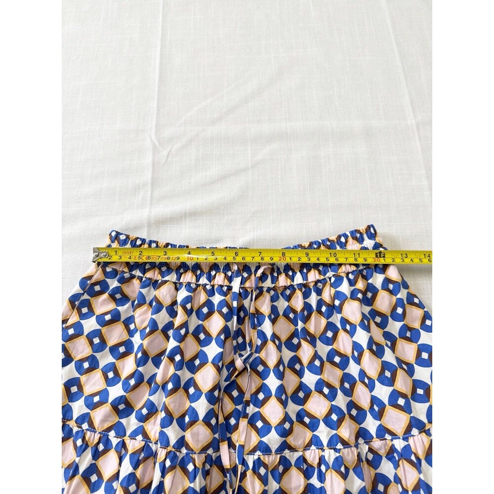 ZARA Geometric Print Maxi Skirt Women’s Size S Pockets Summer Vacation - Picture 7 of 12